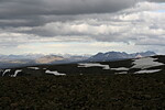 Pohled do vnitrozemí, k ledovci Langjökull