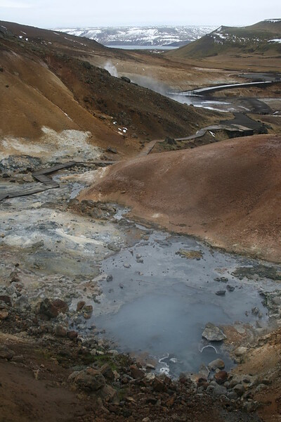 Pohled k jezeru Kleifarvatn