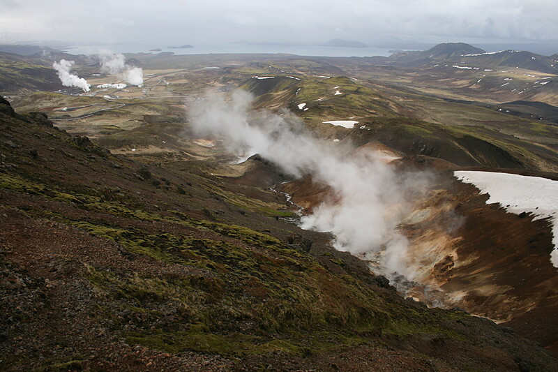Nesjavellir a jezero Þingvallavatn