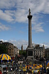 Trafalgar Square na sluníčku