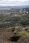 Krátery Lakagígar směrem k Mýrdalsjöklu