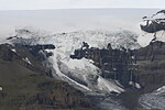 Spád zbytků ledovce Morsárjökull