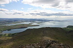 Pohled z Esjy na Reykjavík